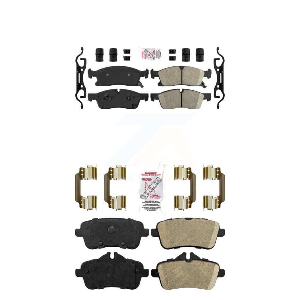 AmeriBRAKES - KNF-100738 - Front and Rear Disc Brake Pad Kits image 1