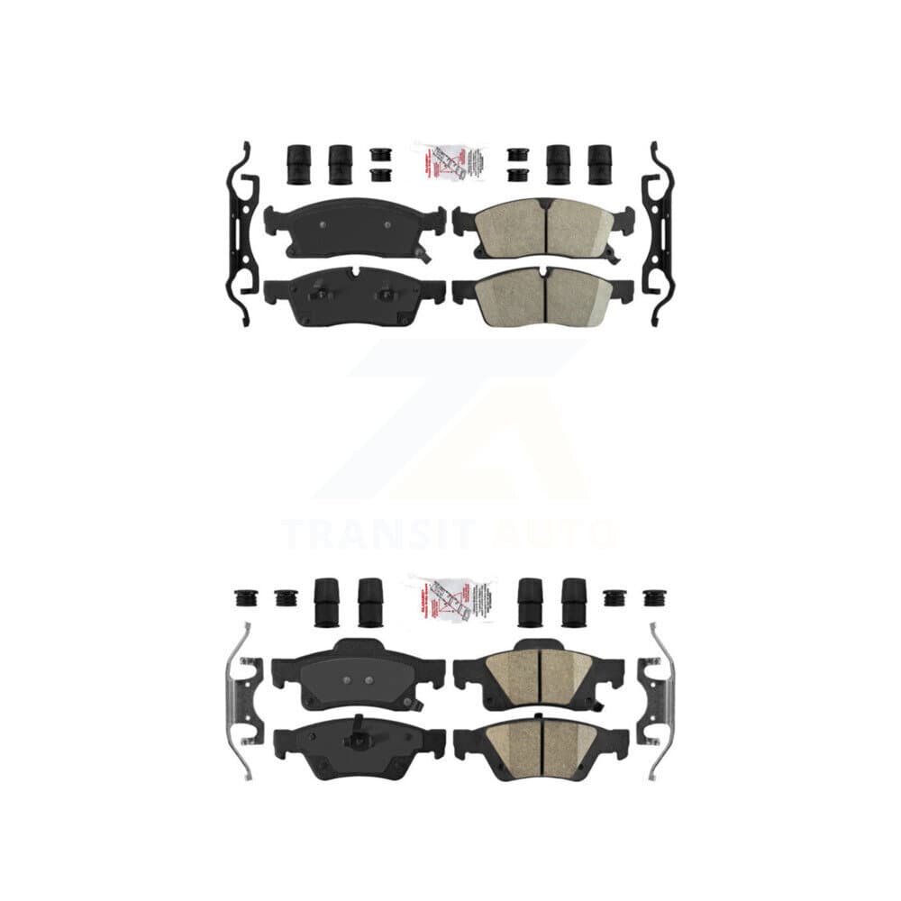 AmeriBRAKES - KNF-100741 - Front and Rear Disc Brake Pad Kits image 1
