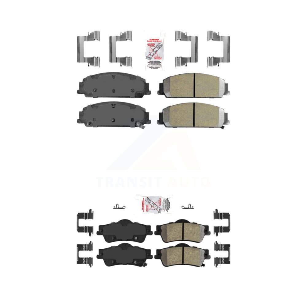 AmeriBRAKES - KNF-100743 - Front and Rear Disc Brake Pad Kits image 1