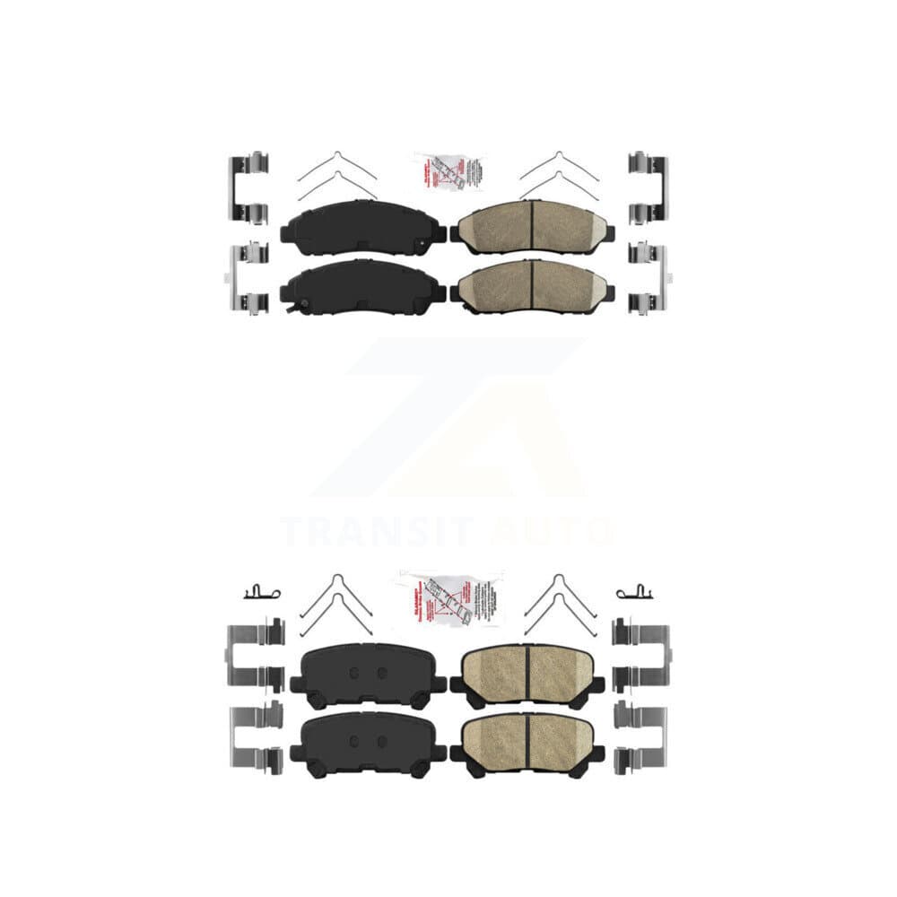 AmeriBRAKES - KNF-100753 - Front and Rear Disc Brake Pad Kits image 1