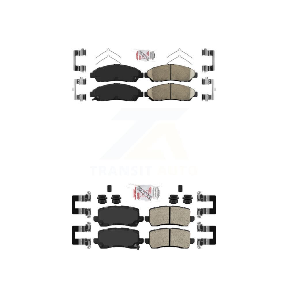 AmeriBRAKES - KNF-100756 - Front and Rear Disc Brake Pad Kits image 1