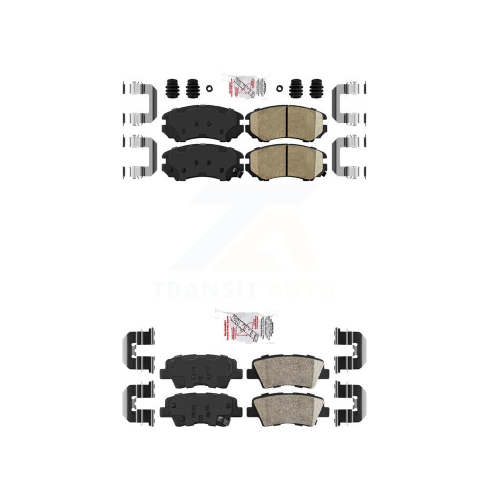 AmeriBRAKES - KNF-100769 - Front and Rear Disc Brake Pad Kits image 1