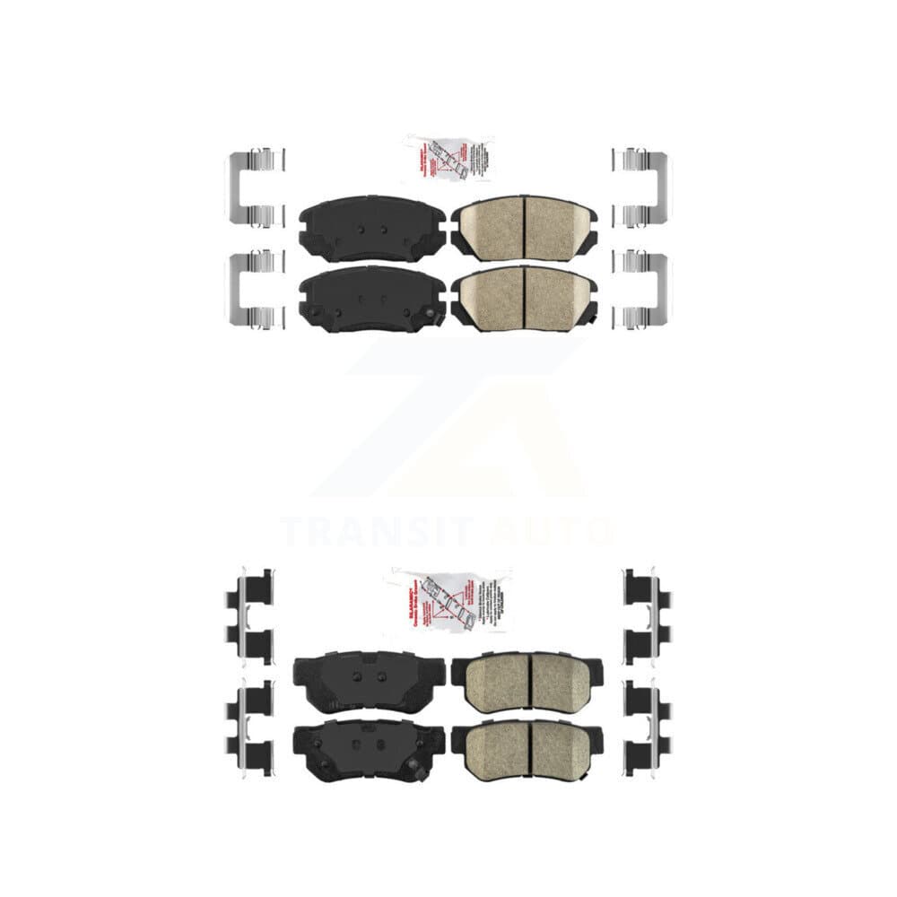 AmeriBRAKES - KNF-100779 - Front and Rear Disc Brake Pad Kits image 1