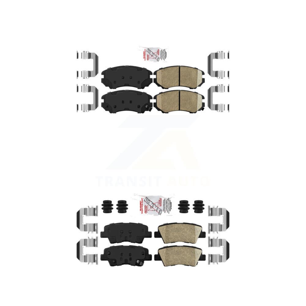 AmeriBRAKES - KNF-100784 - Front and Rear Disc Brake Pad Kits image 1