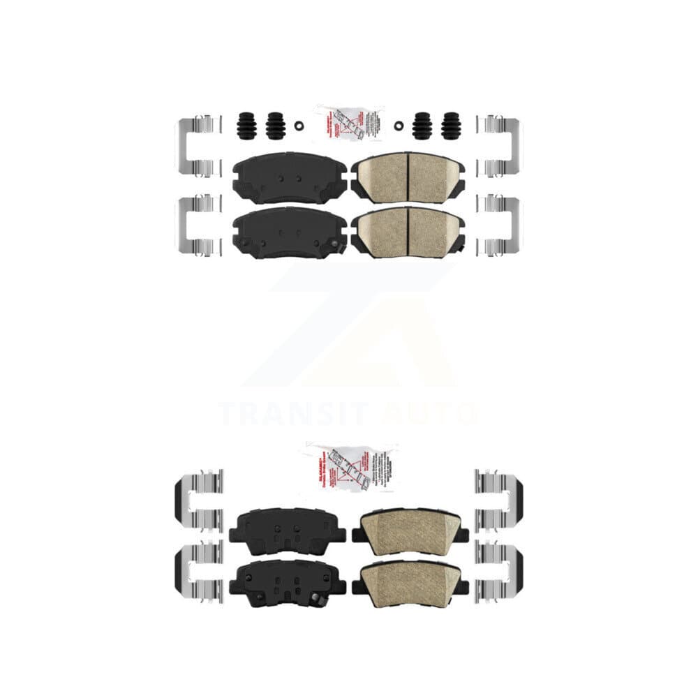 AmeriBRAKES - KNF-100789 - Front and Rear Disc Brake Pad Kits image 1