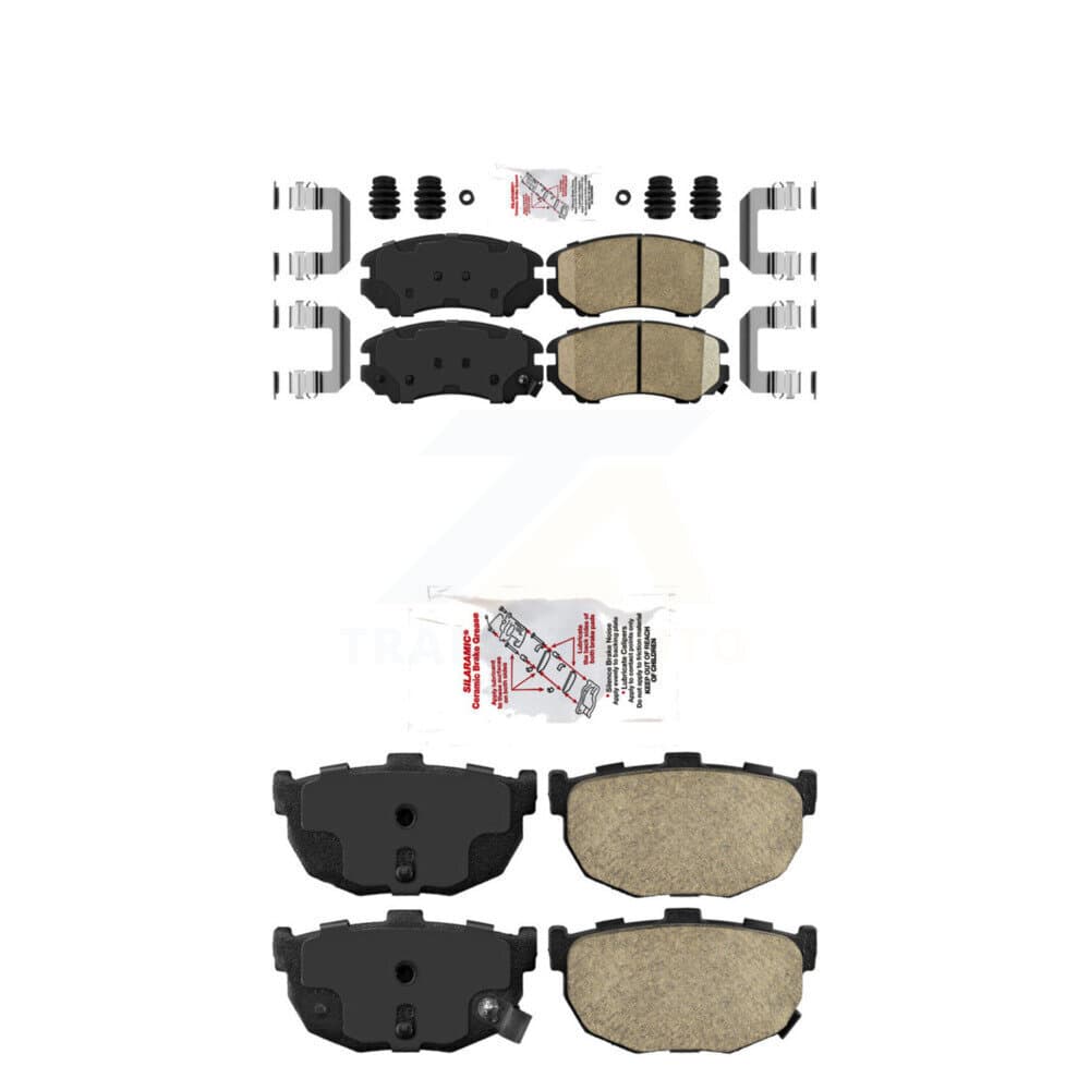 AmeriBRAKES - KNF-100790 - Front and Rear Disc Brake Pad Kits image 1