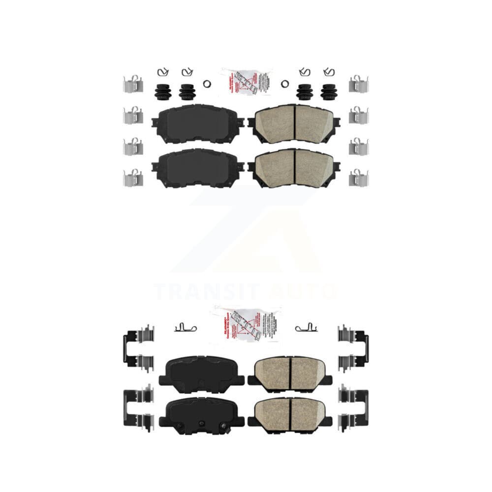AmeriBRAKES - KNF-100795 - Front and Rear Disc Brake Pad Kits image 1