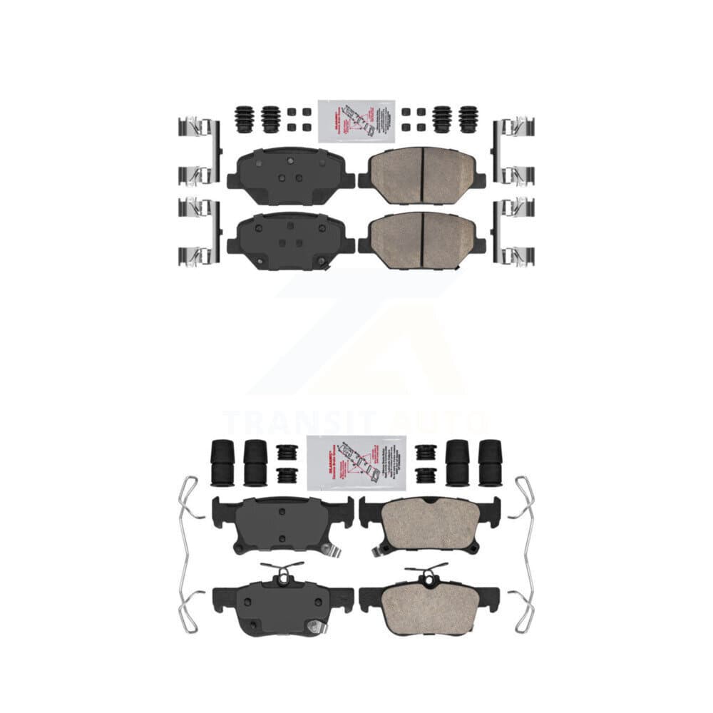 AmeriBRAKES - KNF-100801 - Front and Rear Disc Brake Pad Kits image 1