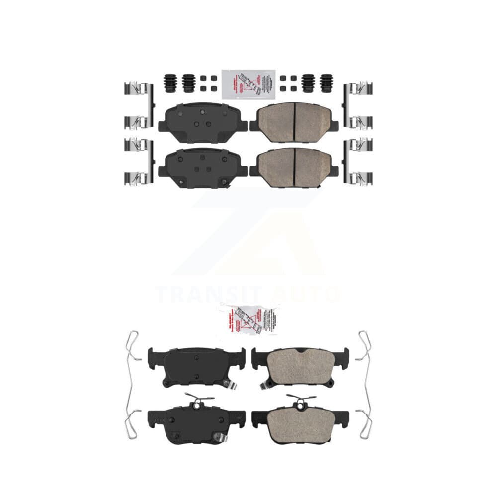 AmeriBRAKES - KNF-100802 - Front and Rear Disc Brake Pad Kits image 1