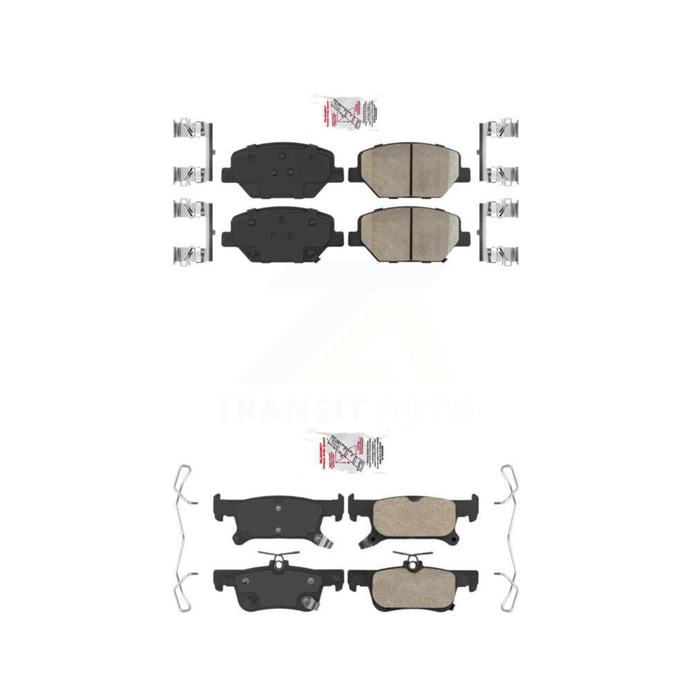 AmeriBRAKES - KNF-100803 - Front and Rear Disc Brake Pad Kits image 1