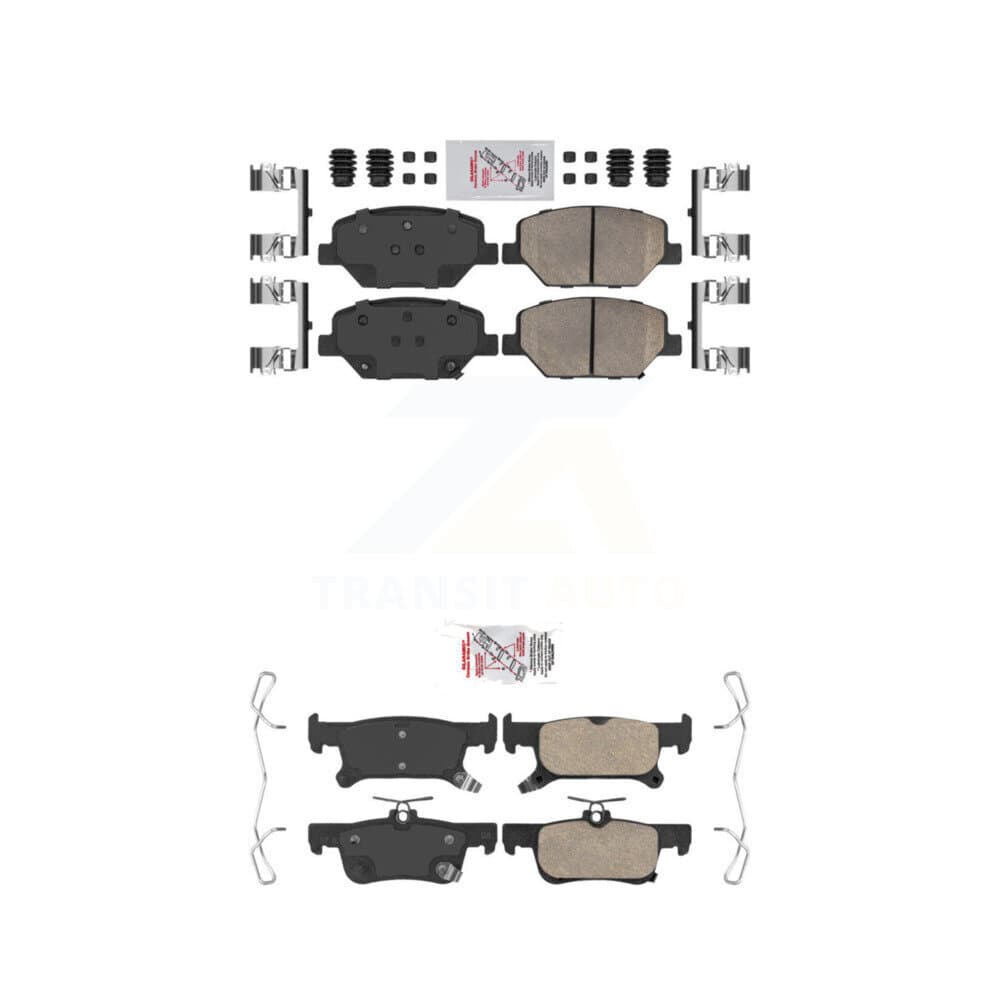 AmeriBRAKES - KNF-100804 - Front and Rear Disc Brake Pad Kits image 1
