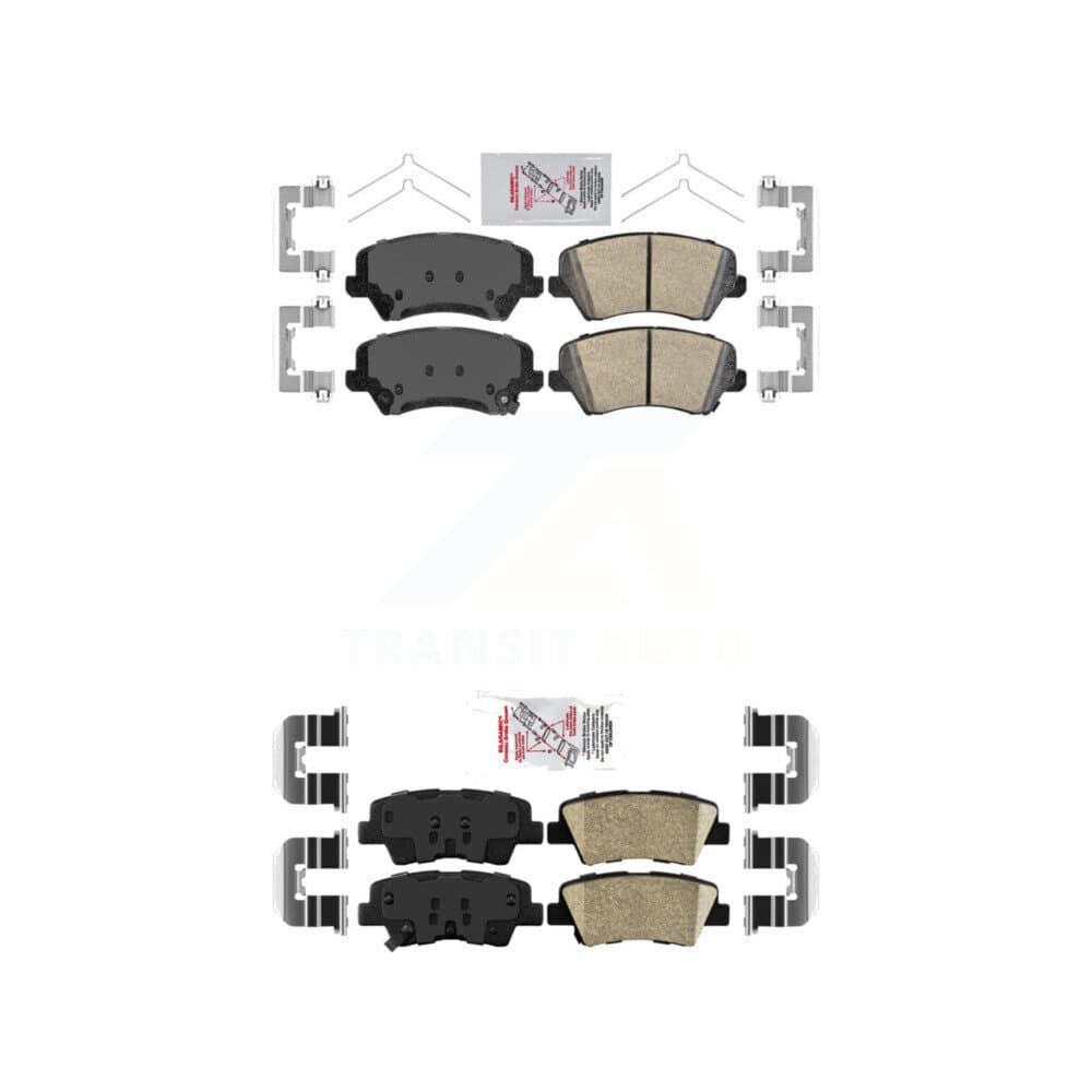 AmeriBRAKES - KNF-100809 - Front and Rear Disc Brake Pad Kits image 1
