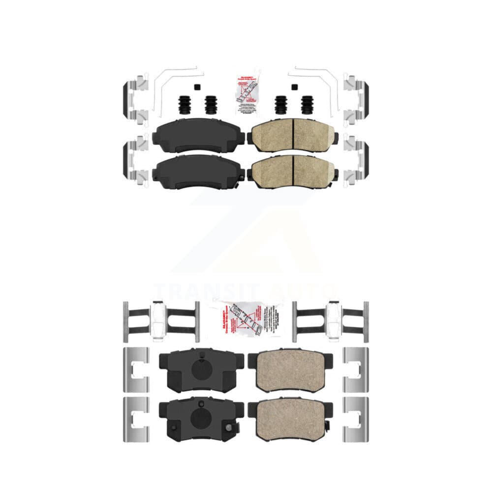 AmeriBRAKES - KNF-100862 - Front and Rear Disc Brake Pad Kits image 1