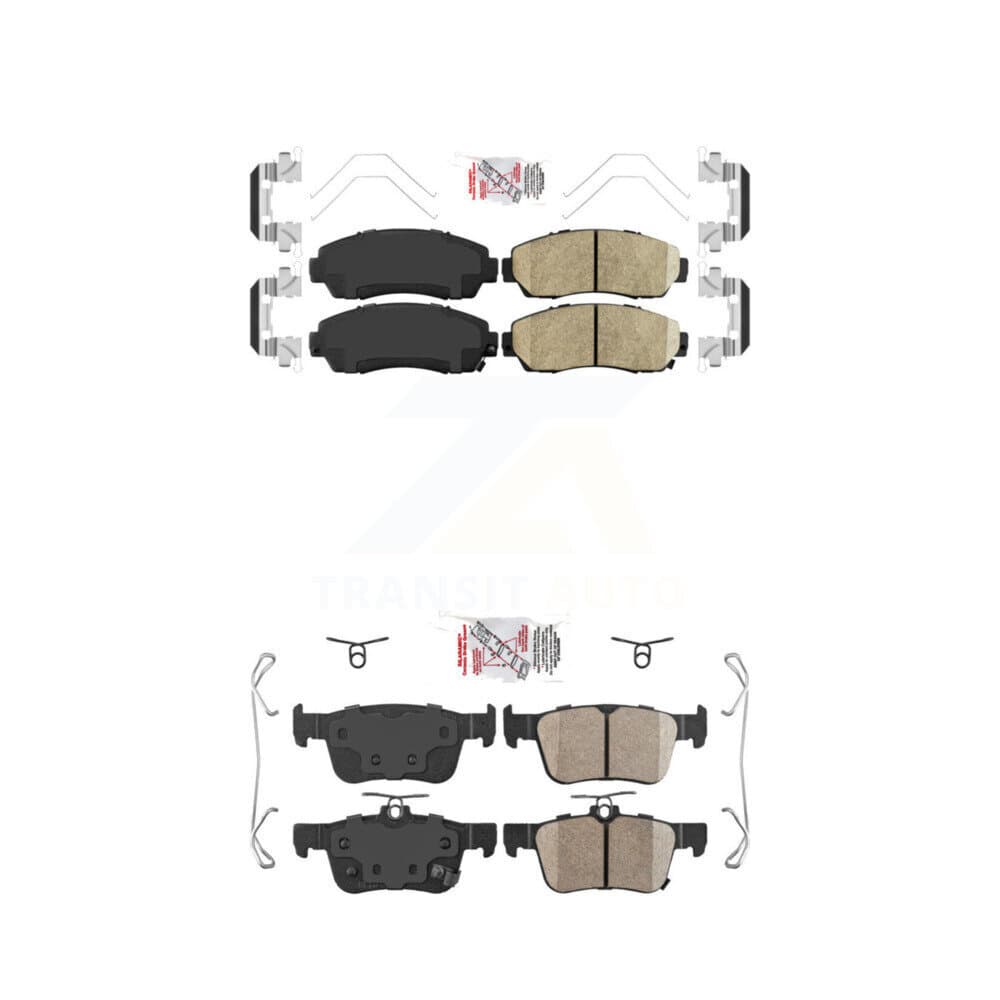 AmeriBRAKES - KNF-100865 - Front and Rear Disc Brake Pad Kits image 1