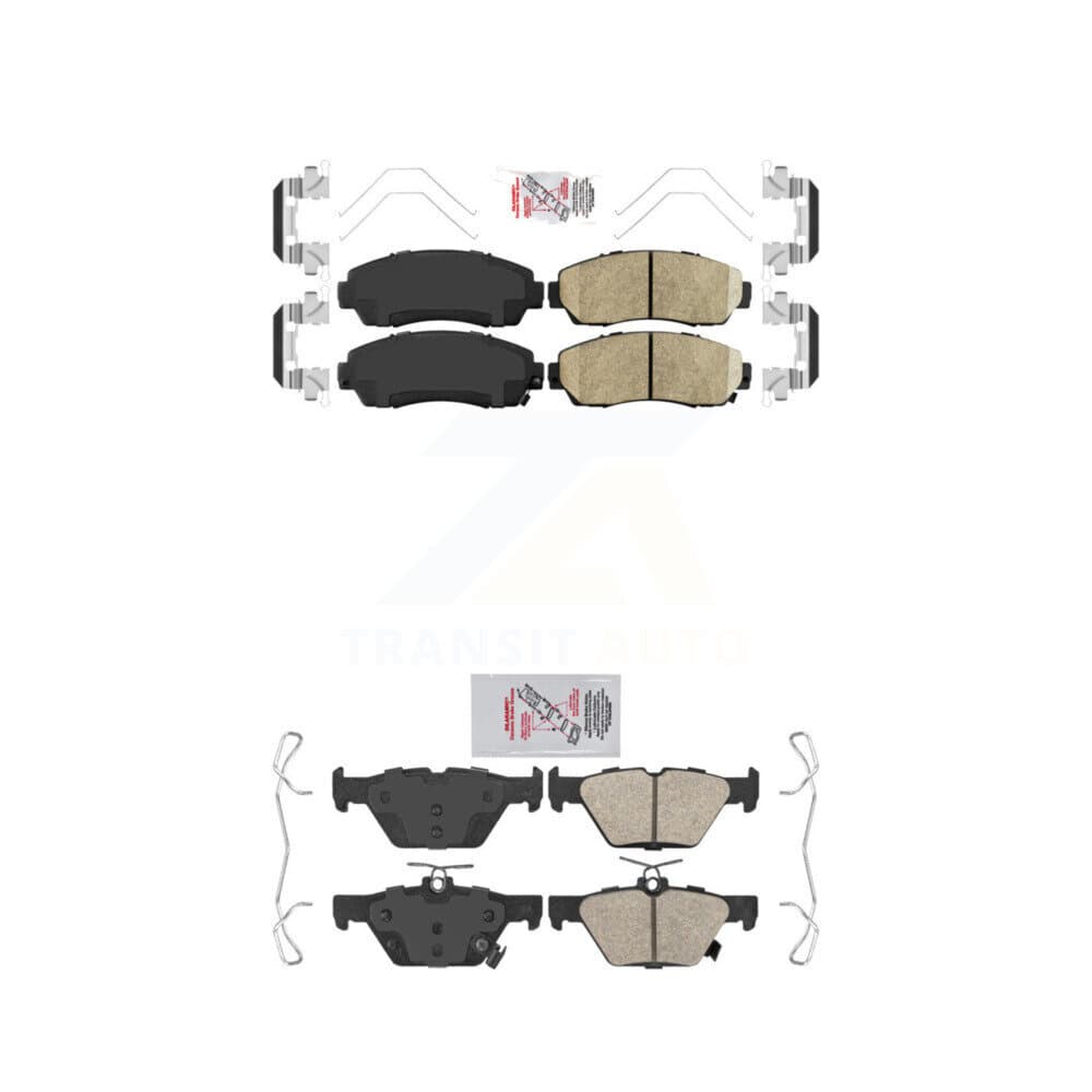 AmeriBRAKES - KNF-100884 - Front and Rear Disc Brake Pad Kits image 1
