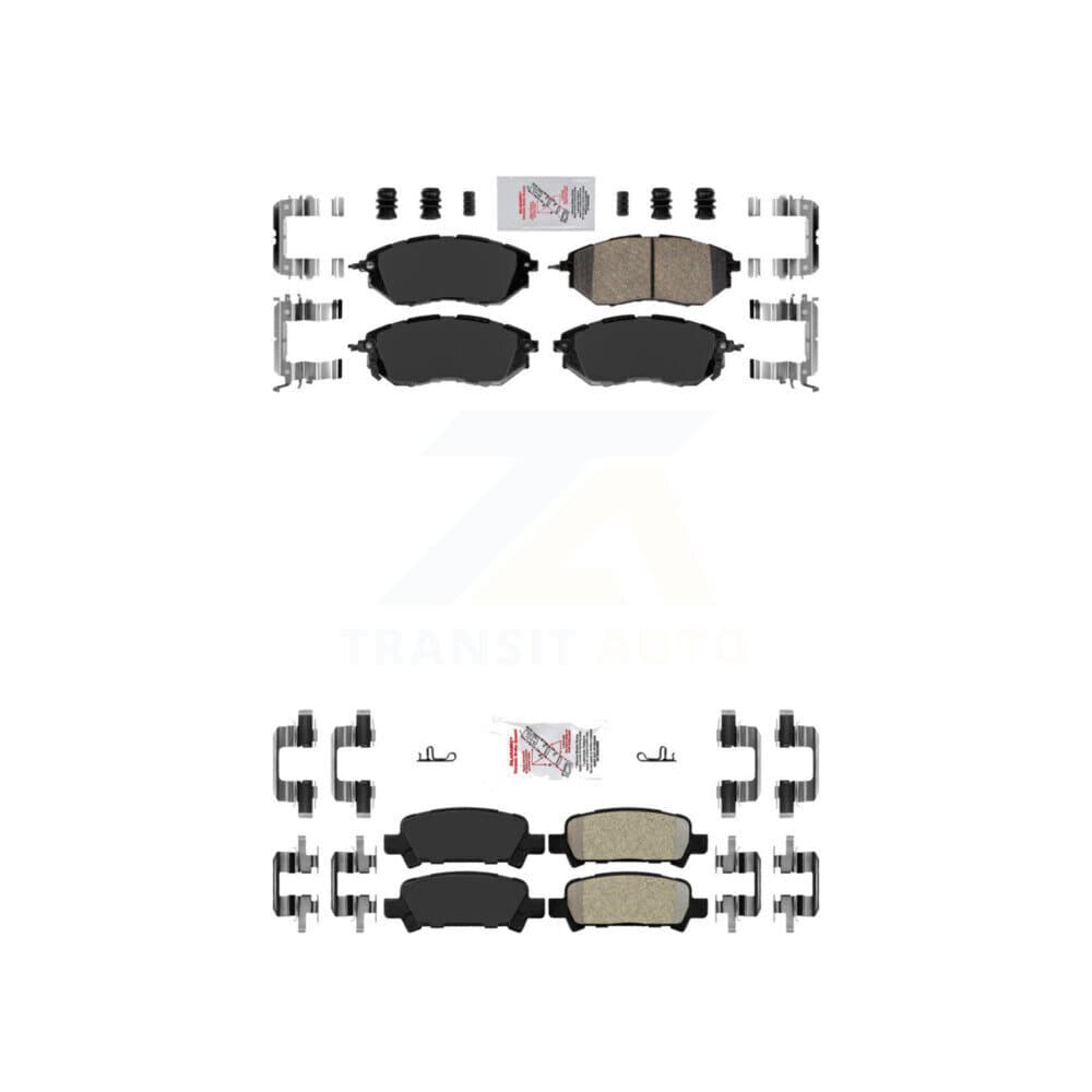 AmeriBRAKES - KNF-100896 - Front and Rear Disc Brake Pad Kits image 1