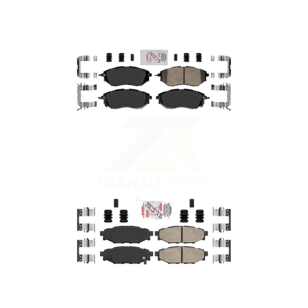 AmeriBRAKES - KNF-100902 - Front and Rear Disc Brake Pad Kits image 1