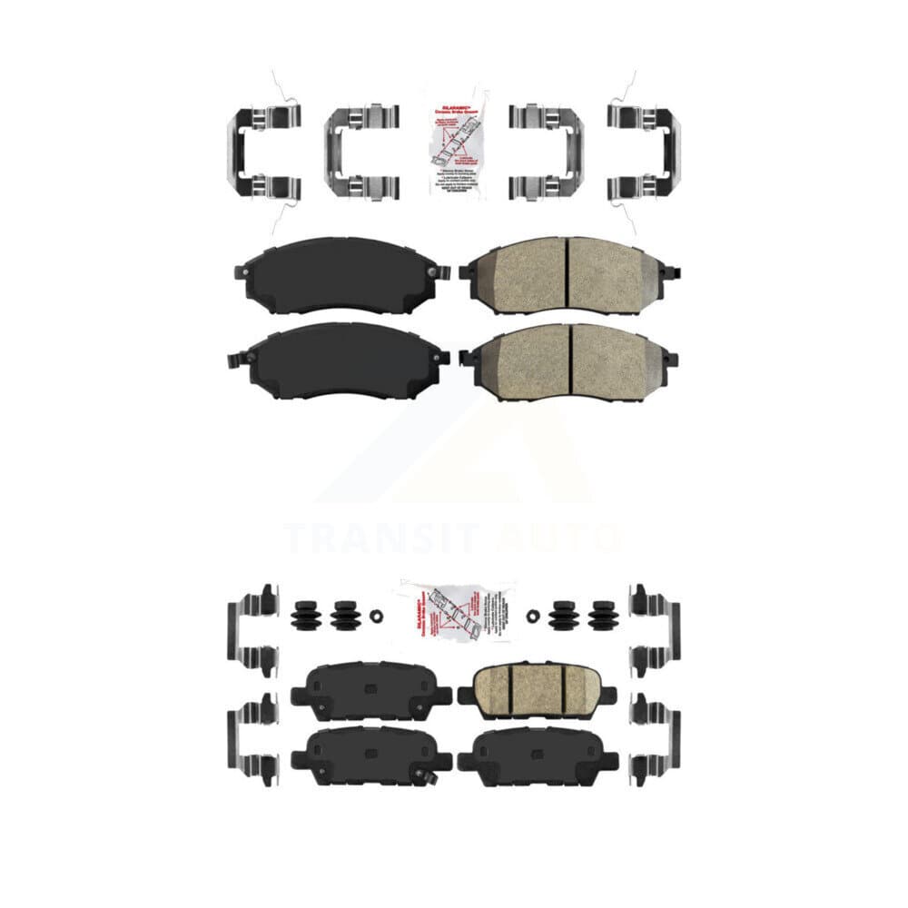 AmeriBRAKES - KNF-100915 - Front and Rear Disc Brake Pad Kits image 1