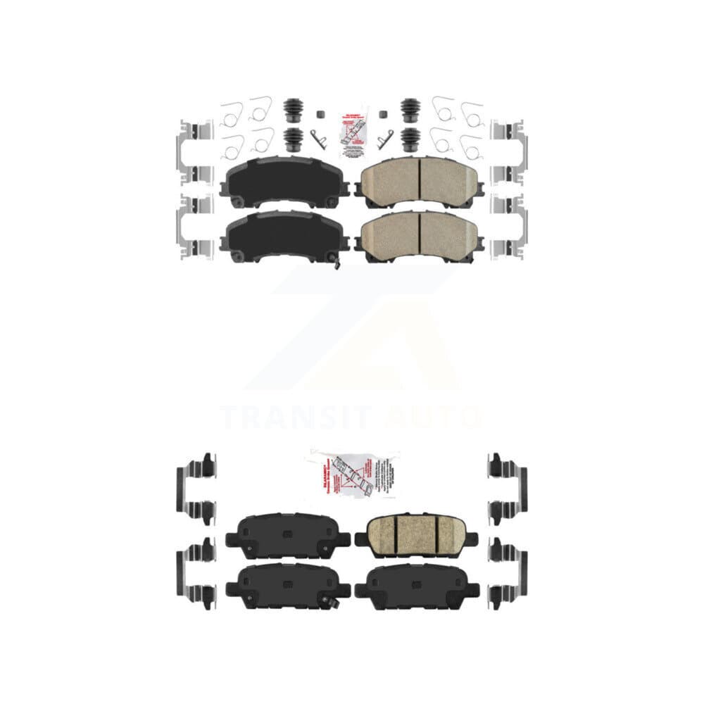 AmeriBRAKES - KNF-100920 - Front and Rear Disc Brake Pad Kits image 1
