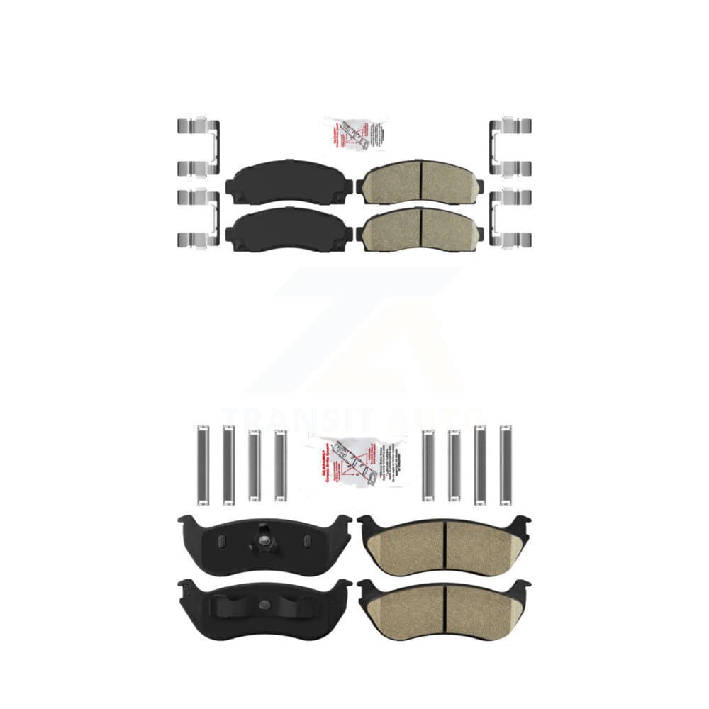 AmeriBRAKES - KNF-100930 - Front and Rear Disc Brake Pad Kits image 1