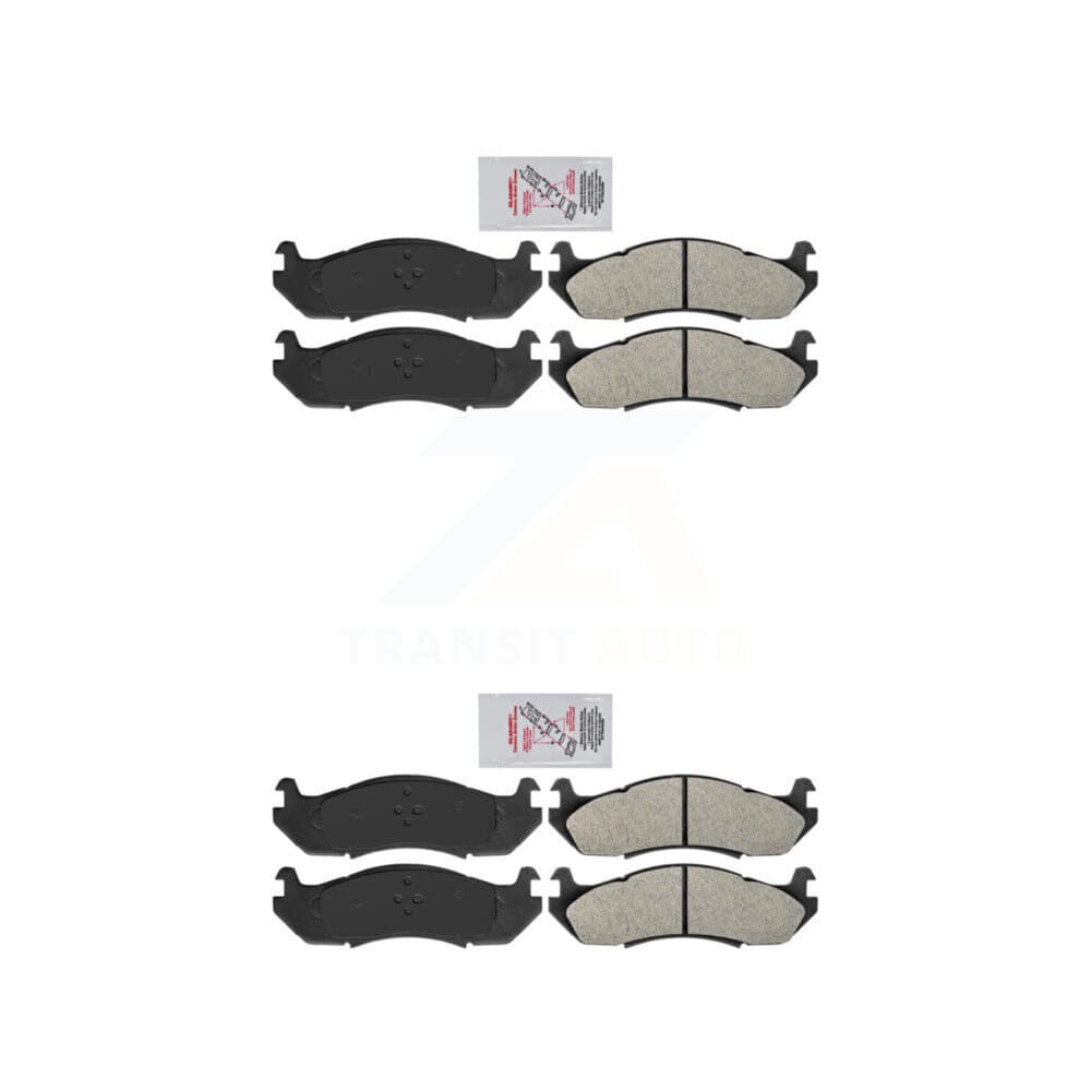 AmeriBRAKES - KNF-100947 - Front and Rear Disc Brake Pad Kits image 1