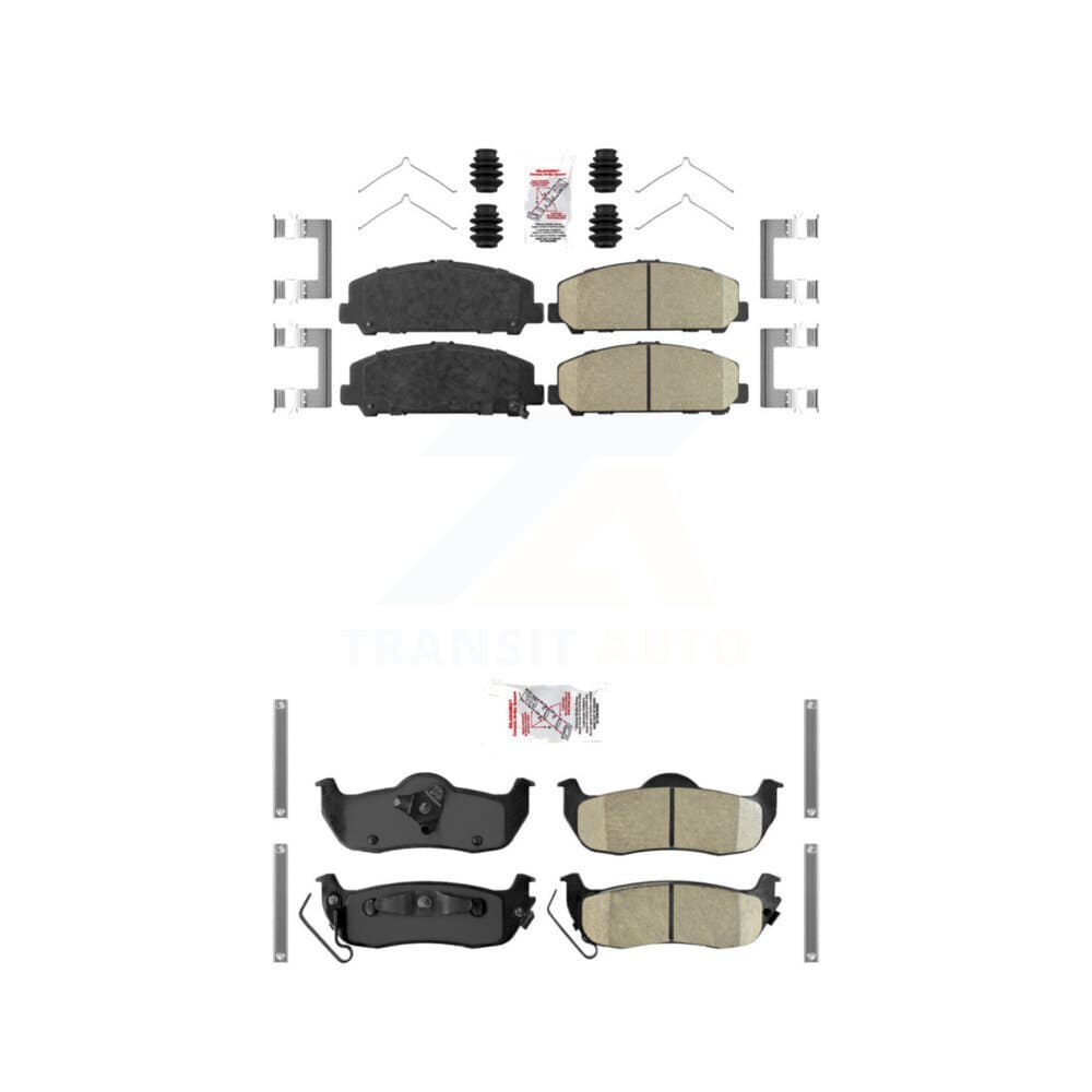AmeriBRAKES - KNF-100982 - Front and Rear Disc Brake Pad Kits image 1