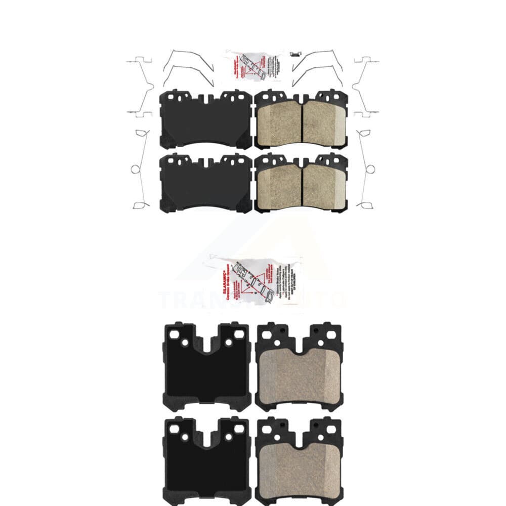 AmeriBRAKES - KNF-100990 - Front and Rear Disc Brake Pad Kits image 1