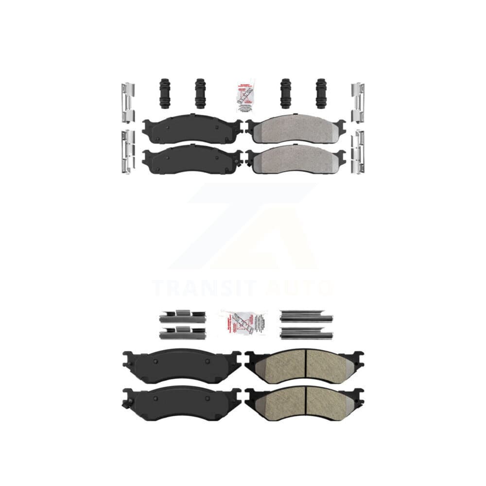 AmeriBRAKES - KNF-100996 - Front and Rear Disc Brake Pad Kits image 1