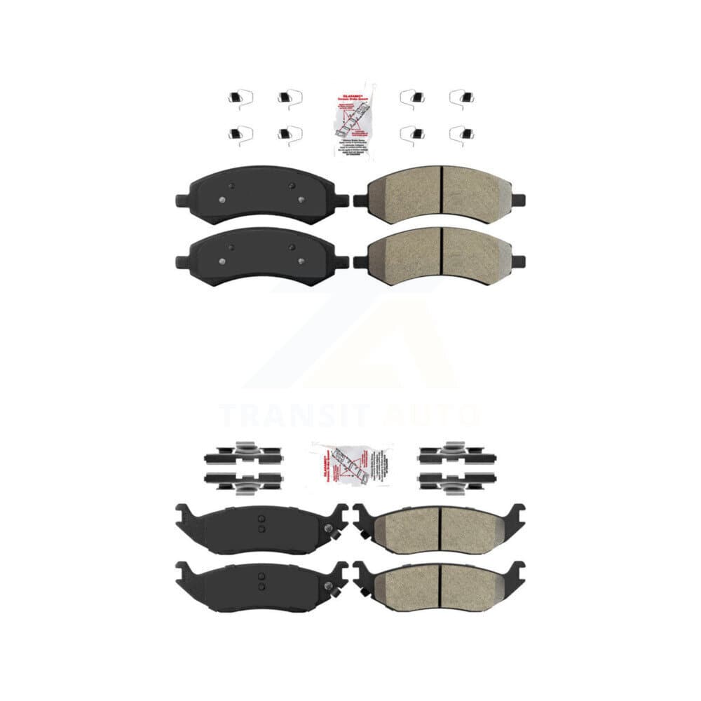 AmeriBRAKES - KNF-101000 - Front and Rear Disc Brake Pad Kits image 1