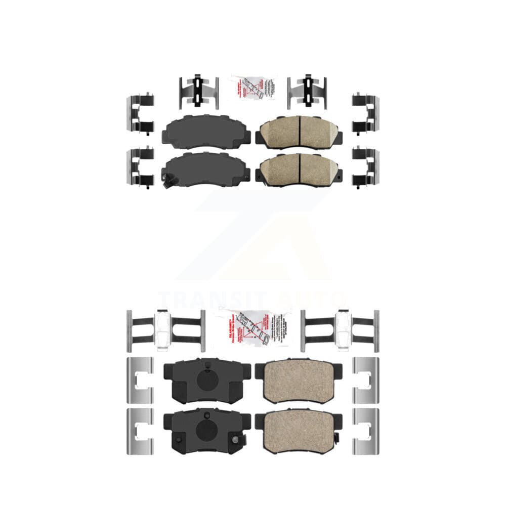 AmeriBRAKES - KNF-101008 - Front and Rear Disc Brake Pad Kits image 1