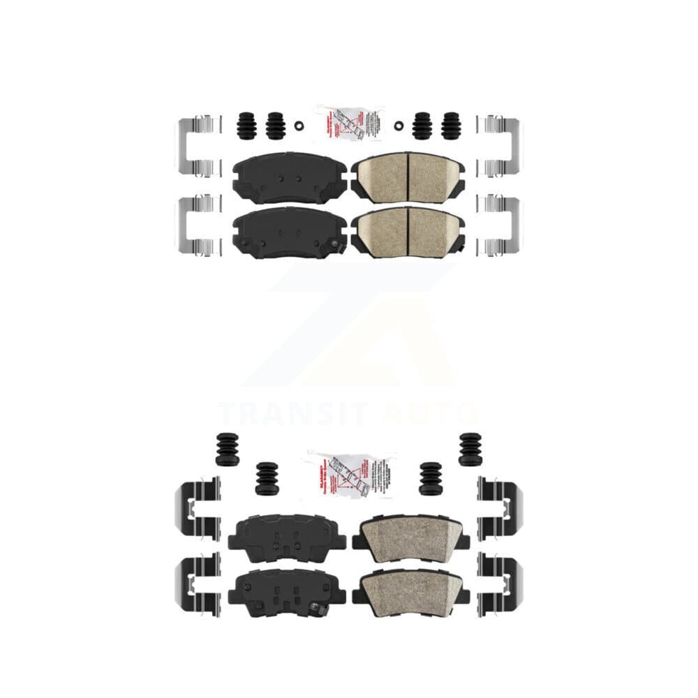 AmeriBRAKES - KNF-101015 - Front and Rear Disc Brake Pad Kits image 1