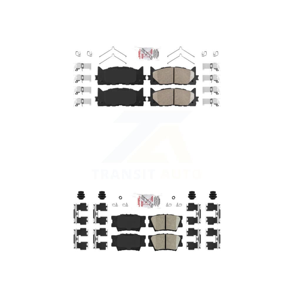 AmeriBRAKES - KNF-101019 - Front and Rear Disc Brake Pad Kits image 1