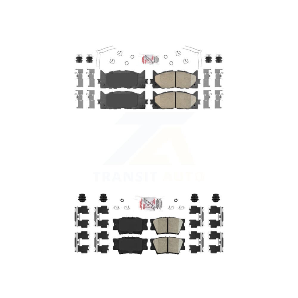 AmeriBRAKES - KNF-101020 - Front and Rear Disc Brake Pad Kits image 1