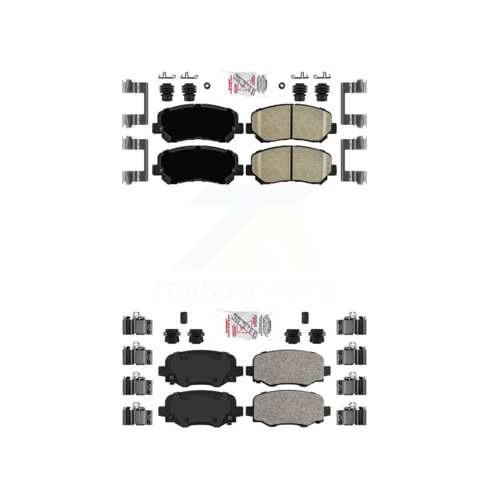 AmeriBRAKES - KNF-101022 - Front and Rear Disc Brake Pad Kits image 1