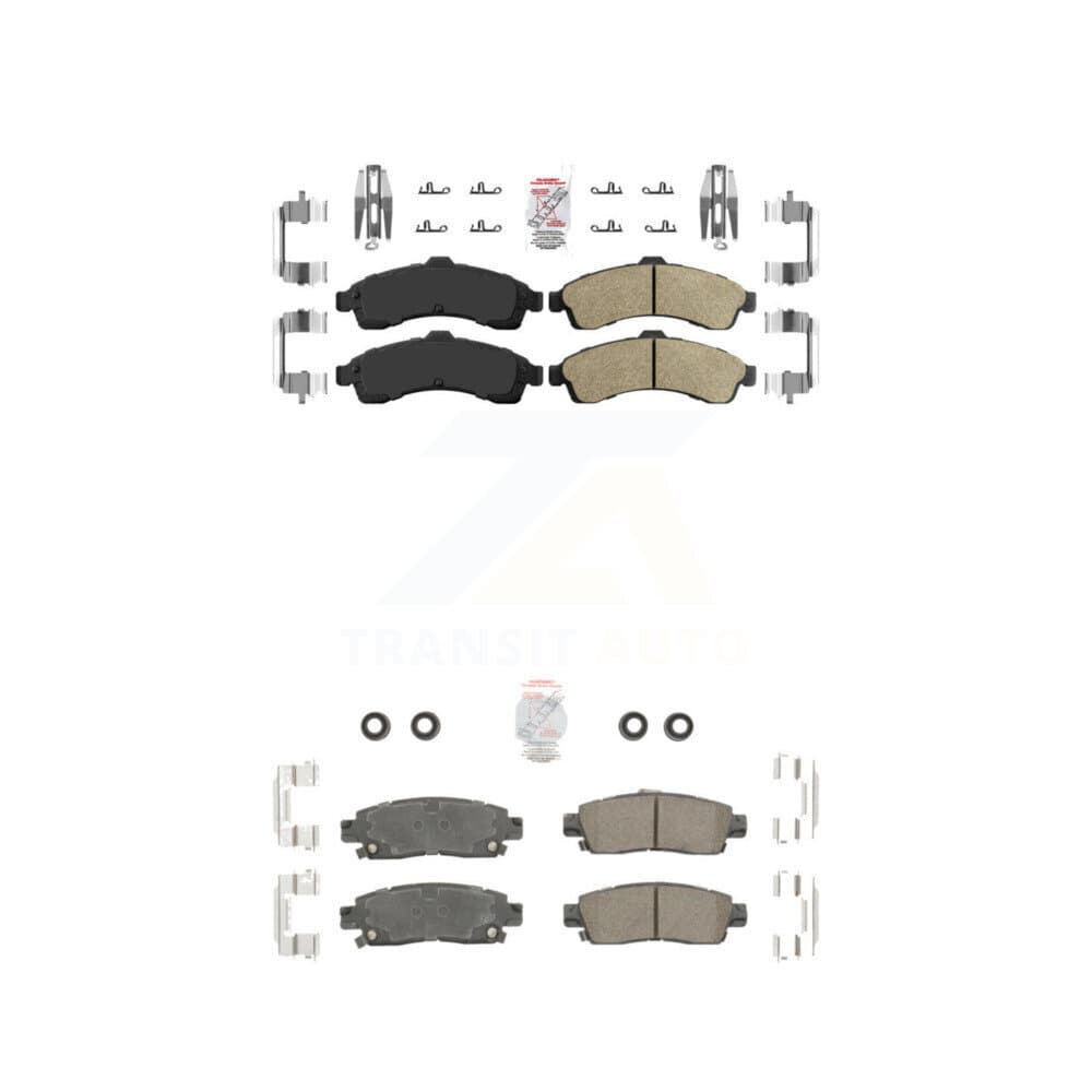 AmeriBRAKES - KNF-101028 - Front and Rear Disc Brake Pad Kits image 1