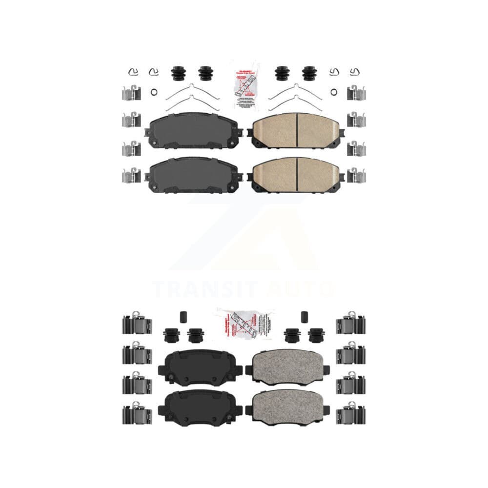 AmeriBRAKES - KNF-101038 - Front and Rear Disc Brake Pad Kits image 1