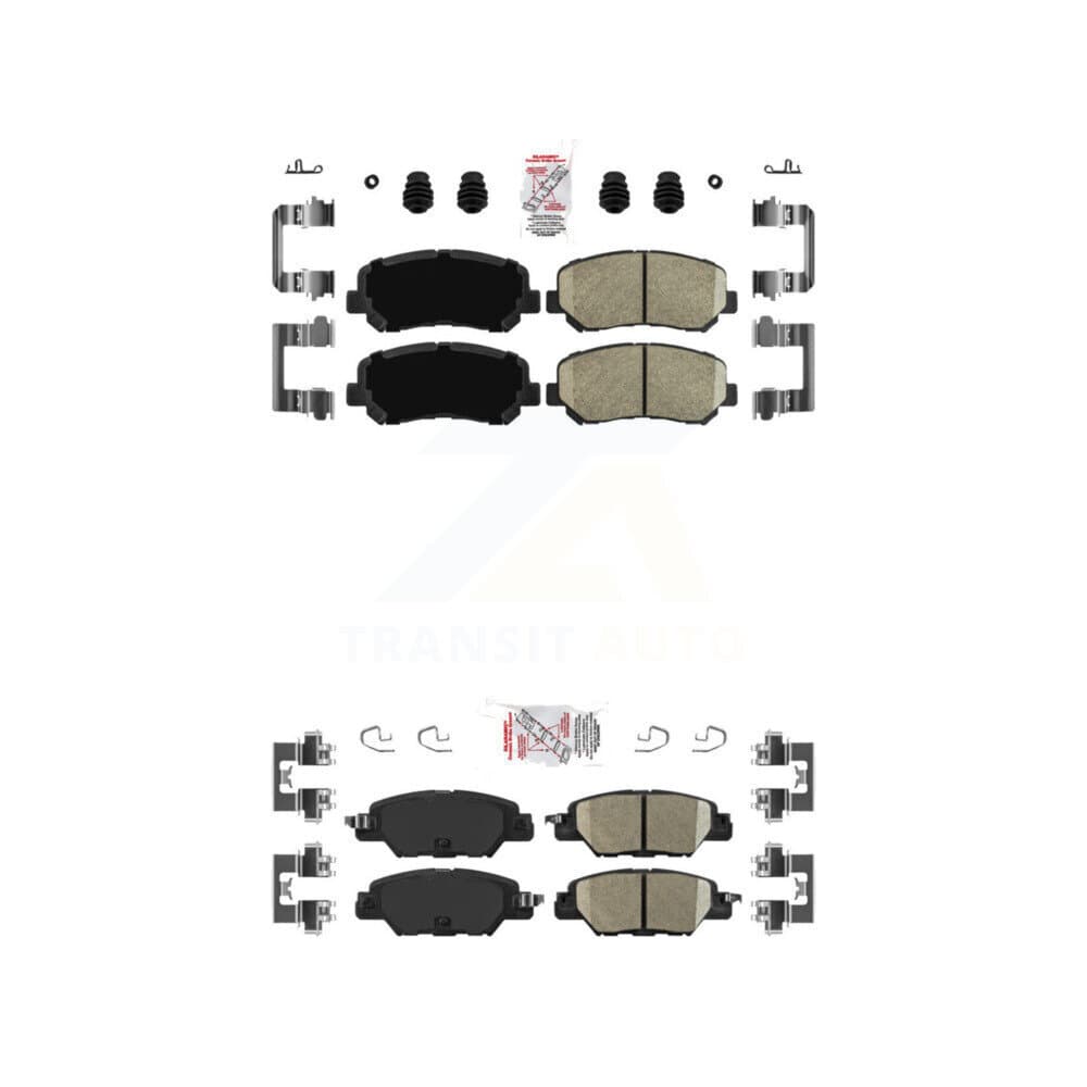 AmeriBRAKES - KNF-101044 - Front and Rear Disc Brake Pad Kits image 1