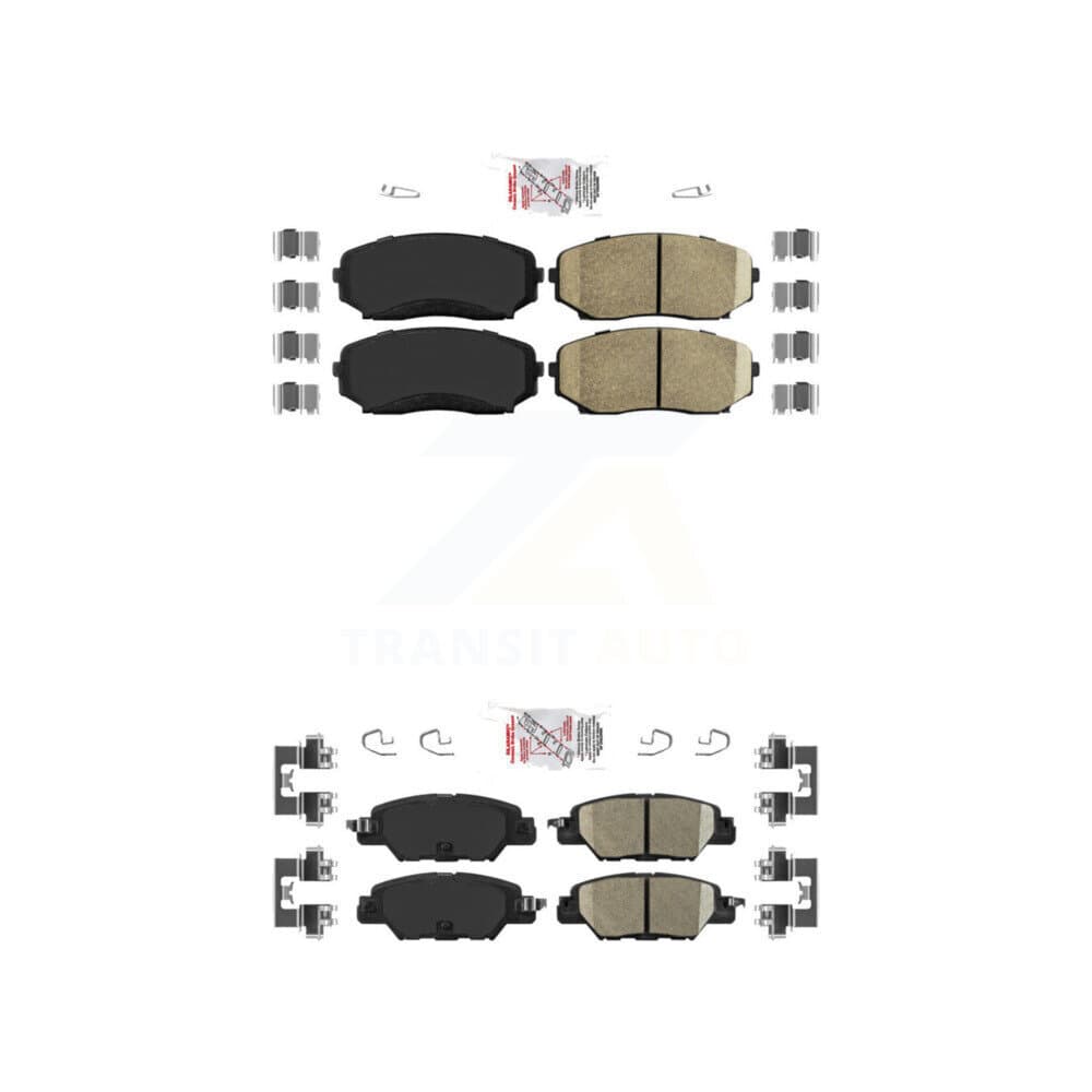 AmeriBRAKES - KNF-101046 - Front and Rear Disc Brake Pad Kits image 1