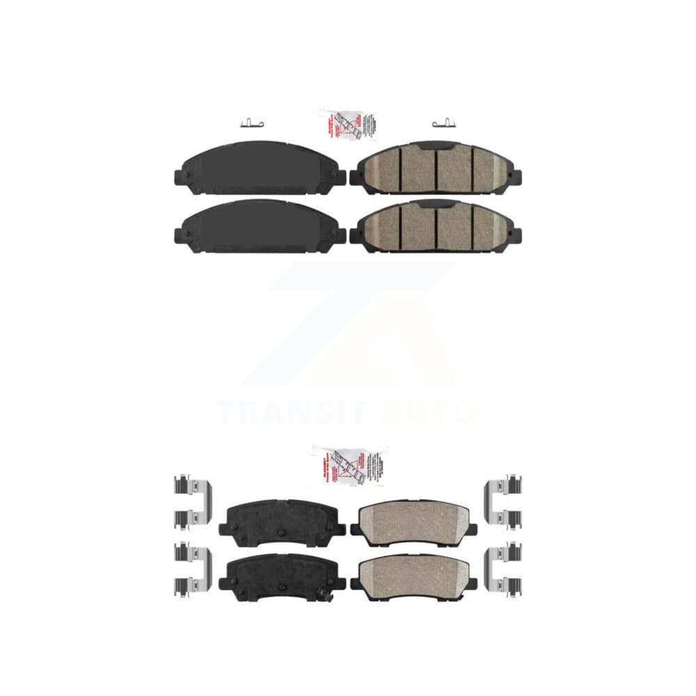AmeriBRAKES - KNF-101054 - Front and Rear Disc Brake Pad Kits image 1
