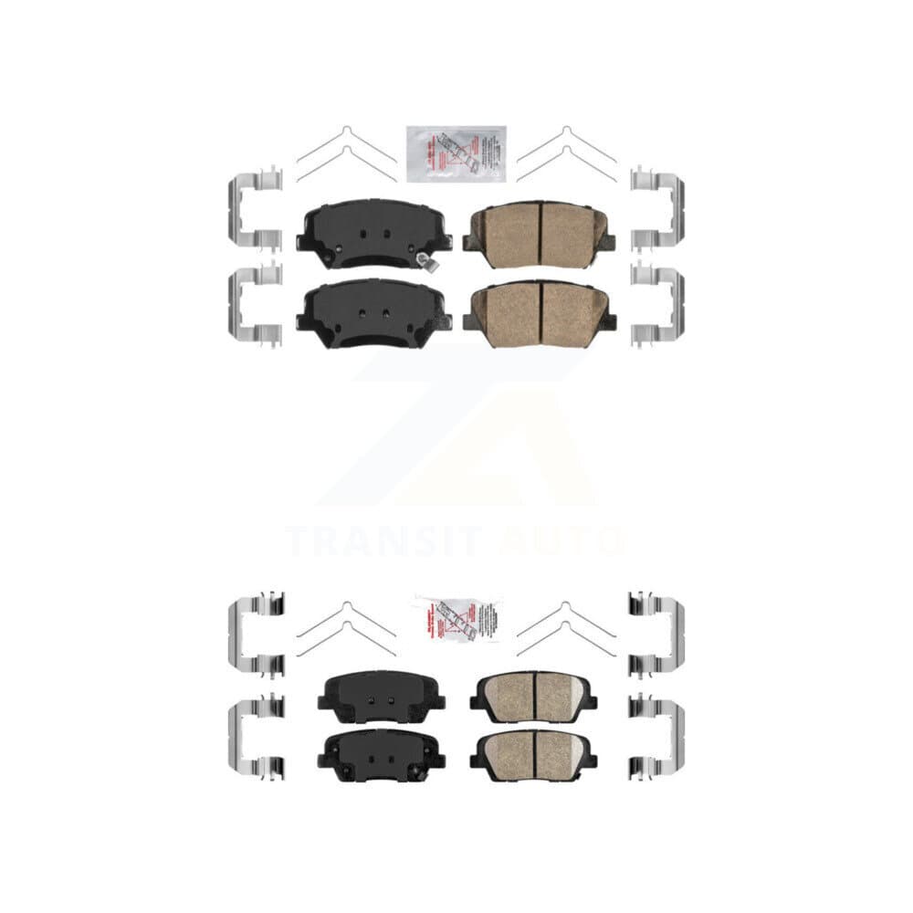 AmeriBRAKES - KNF-101070 - Front and Rear Disc Brake Pad Kits image 1