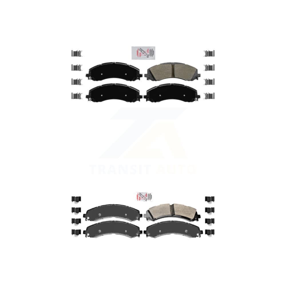 AmeriBRAKES - KNF-101080 - Front and Rear Disc Brake Pad Kits image 1