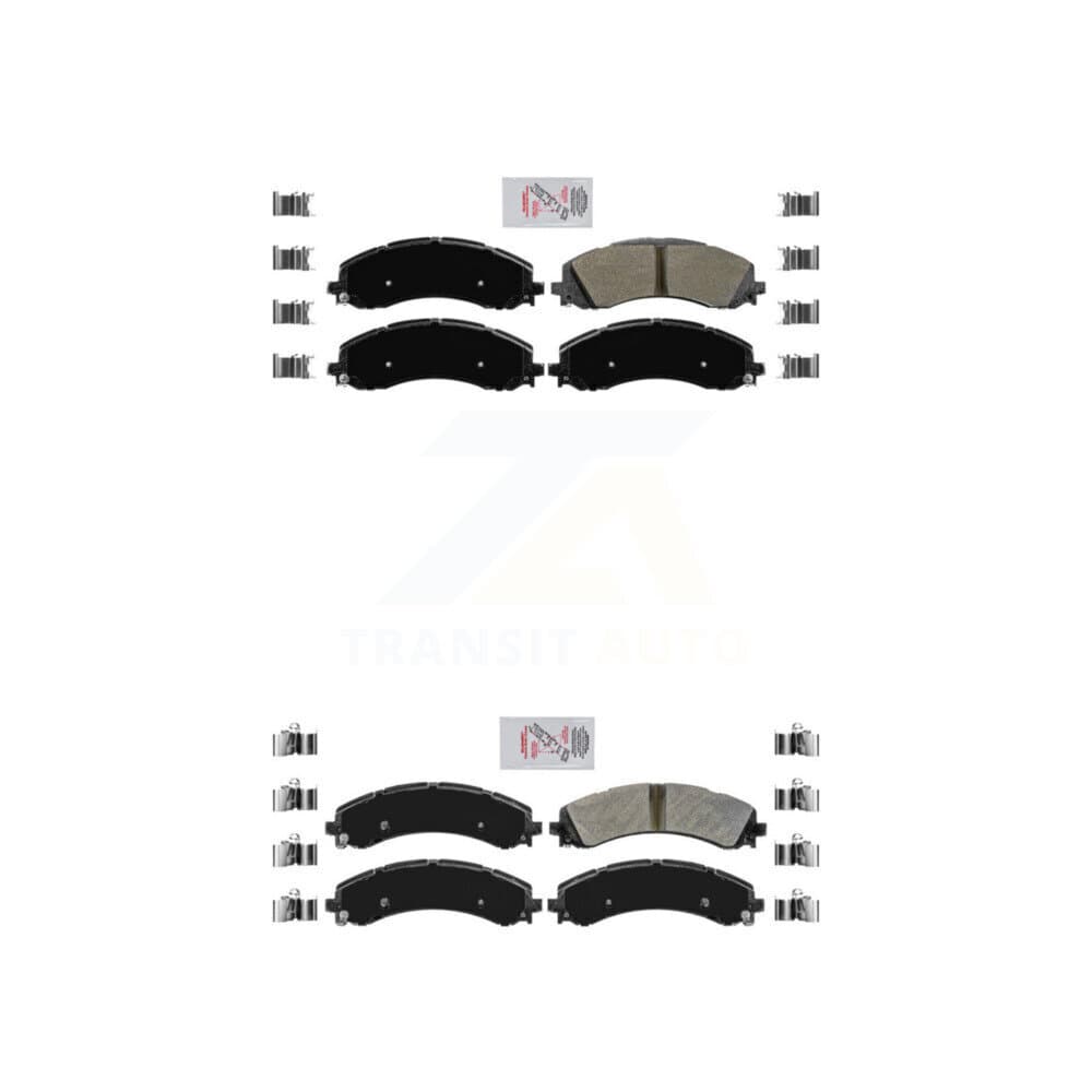 AmeriBRAKES - KNF-101083 - Front and Rear Disc Brake Pad Kits image 1