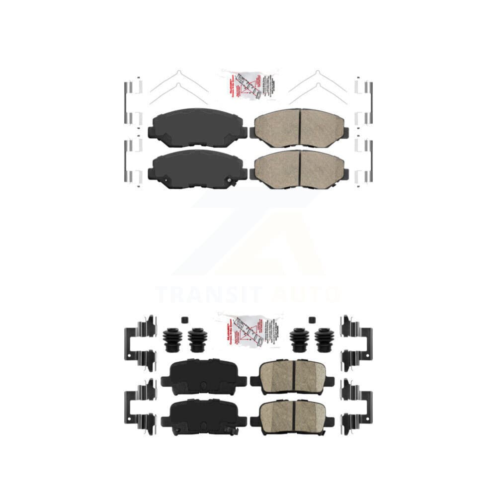 AmeriBRAKES - KNF-101088 - Front and Rear Disc Brake Pad Kits image 1
