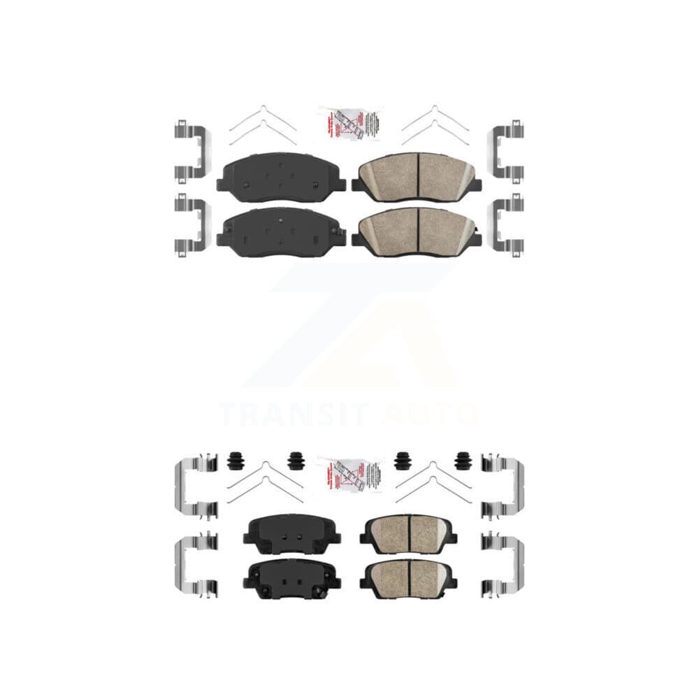 AmeriBRAKES - KNF-101096 - Front and Rear Disc Brake Pad Kits image 1