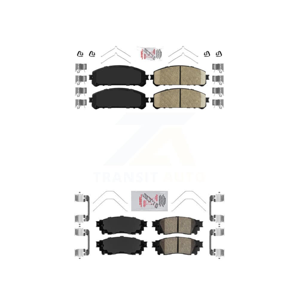 AmeriBRAKES - KNF-101111 - Front and Rear Disc Brake Pad Kits image 1