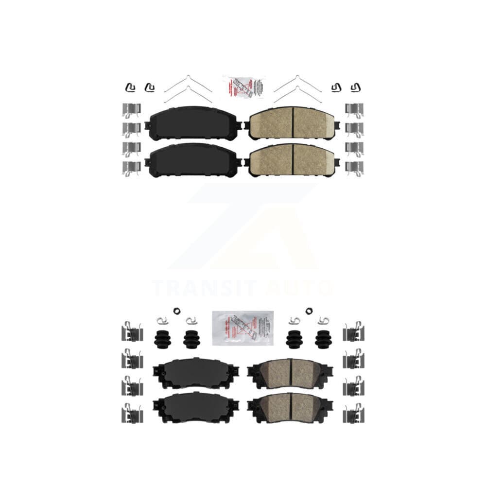 AmeriBRAKES - KNF-101112 - Front and Rear Disc Brake Pad Kits image 1