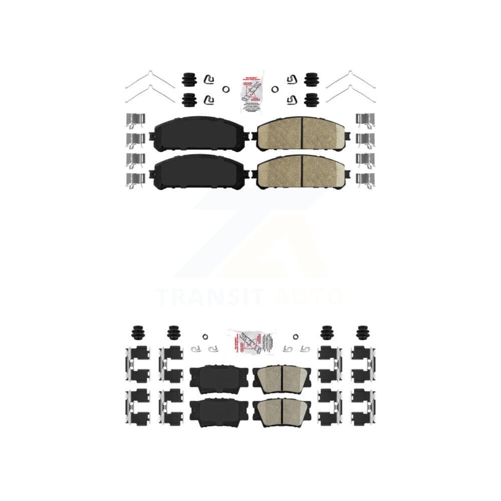 AmeriBRAKES - KNF-101128 - Front and Rear Disc Brake Pad Kits image 1
