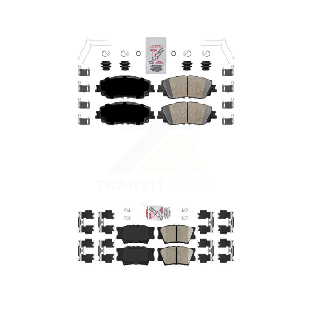 AmeriBRAKES - KNF-101129 - Front and Rear Disc Brake Pad Kits image 1