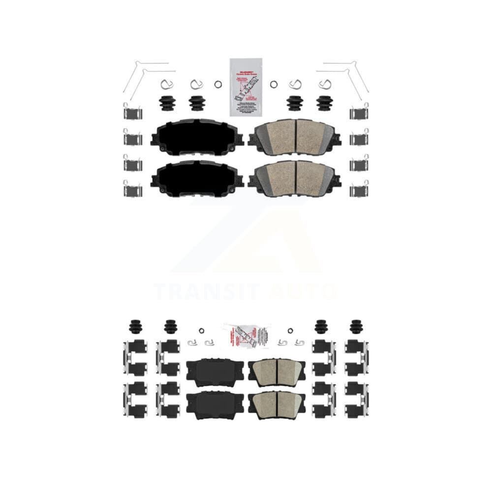 AmeriBRAKES - KNF-101130 - Front and Rear Disc Brake Pad Kits image 1