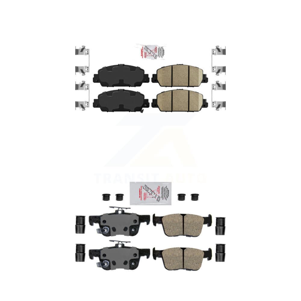 AmeriBRAKES - KNF-101141 - Front and Rear Disc Brake Pad Kits image 1